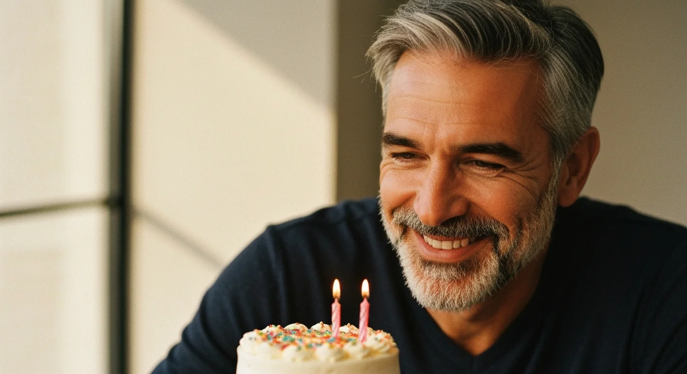 Zabawne życzenia na 44 urodziny – z przymrużeniem oka o upływie czasu.